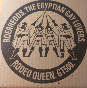 Egyptian Gay Lovers Vs. GT 500 Vs. Roerhedds Vs. Rodeo Queen – Split 7" schwarzes Cover